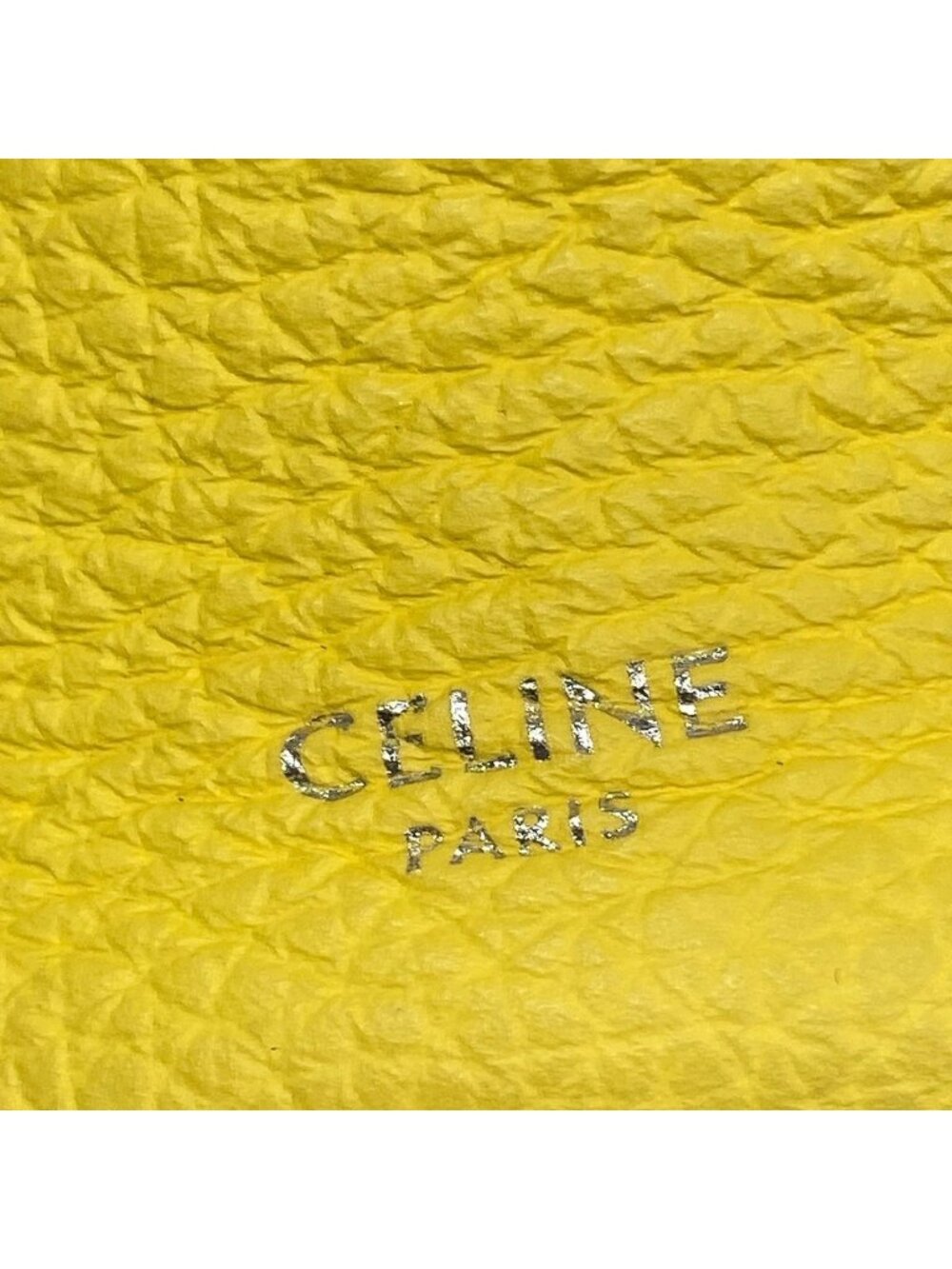 Celine Handbag Big Bag Bucket Nano Yellow Leather - Picture 9 of 15